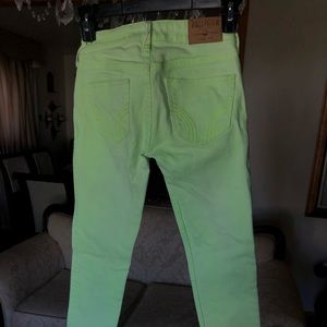 Neon Green Tight Jeans